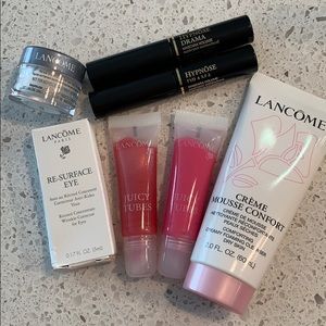 Lancôme set lip, eye, mascara, cleanser